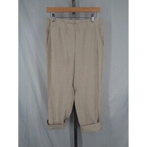 Pure Jill Linen Crop Pants Size Small Petite SP New